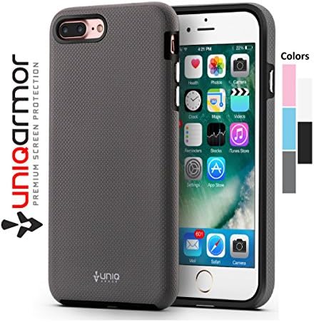 Iphone 7 PLUS Case, UniqArmor [Grip Series] iPhone 7 PLUS Case 5.5" Inch, Heavy Duty Hard TPU Protection, Dual Guard Protection (Grey)
