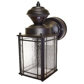 Heath Zenith SL-4133-OR Shaker Cove Mission Style 150-Degree Motion Sensing Decorative Security Light, Oil Rubbed Bronze