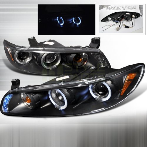 1997-2003 Pontiac Grand Prix Halo Led Projector Headlights Black On Sale