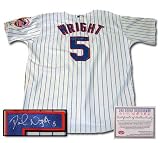 David Wright Autographed Authentic Majestic New York Mets White Jersey