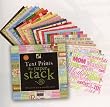Diecuts with A View 12 Inch by 12 Inch Text Paper Stack, 72 Sheets/Pad