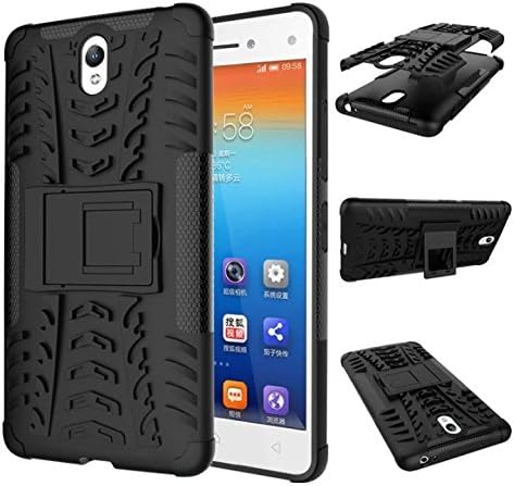 Gooneil Case Vibe S1 Hybrid Armor Design with Stand Feature Detachable Dual Layer Protective Shell Hard Back Cover Case for Lenovo S1 (Black)