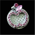 Apple (Pink) Crystal Ball Marker and Hat Clip Set