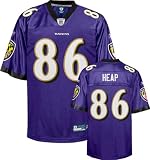 Todd Heap Jersey: Reebok Purple Replica #86 Baltimore Ravens Jersey - Large