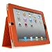 MiniSuit Apple iPad 2 case leather case cover with built-in stand, compatible for iPad 2 / 2nd Gen + screen protector + MiniSuit Microfiber LCD keychain