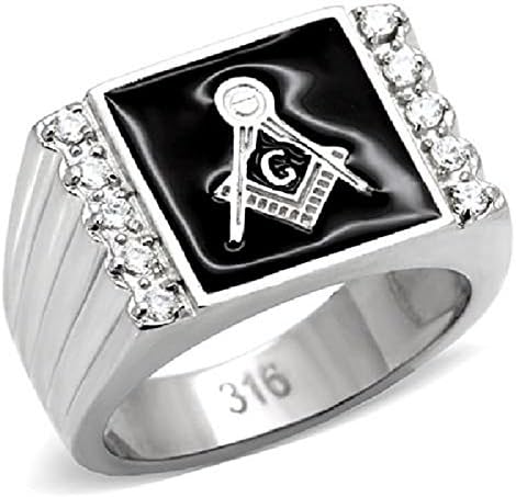 Masonic Ring Men's Size 9 Mason Freemason Jewelry