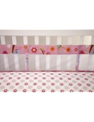Baby Product: Little Bedding Secure Me Crib Liner, Sweet Lil Birds - Crown Crafts Inc