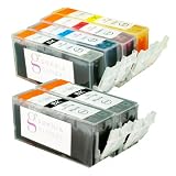 Sophia Global Compatible Ink Cartridge Replacement for Canon PGI-225 CLI-226 (2 Large Black, 1 Small Black, 1 Cyan, 1 Magenta, 1 Yellow)