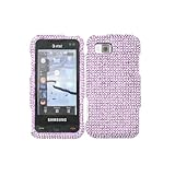 Lilac Bling Rhinestone Faceplate Diamond Crystal Hard Skin Case Cover for Samsung Eternity A867