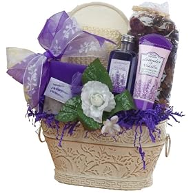Renewal Spa Lavender Bath and Body Gift Basket Set - Medium