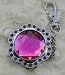 Pink Crystal Folding Purse Hook Handbag Holder