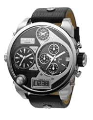 Diesel DZ7125 Oversized Analog Digital Silver