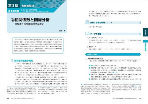 Cover image : マイクロアレイデータ統計解析プロトコール―Excelを中心としたデータの標準化から有意差解析、クラスタリング、ネットワーク解析法のすべて (実験医学別冊 23)