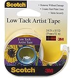 Scotch Artist Tape, 3/4-Inch x 10-Yards, Low Tack (FA2020)