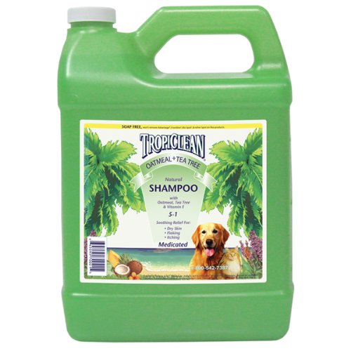 tropiclean medicated oatmeal & tea tree shampoo