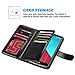 ULAK LG G4 Case, Multi Card Wallet Wallet Case with 9 Credit Card Slots + Synthetic Leather Construction for LG G4 (5.5