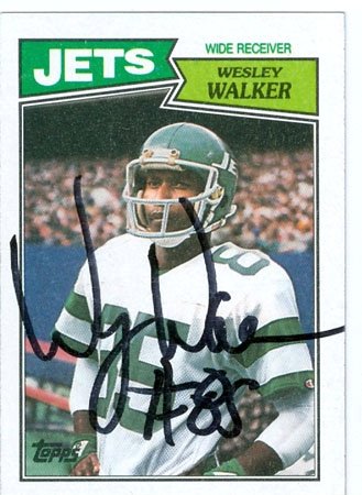 Wesley Walker autographed Football Card (New York Jets)