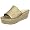 Dark Gold Metallic Leather