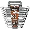 GearWrench 85098 12 Piece Metric XL Ratcheting Combination Wrench Set