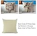 None DreamsBig Cotton Linen Throw Pillow Cover Case 18x18, Giraffe (Giraffe, 18 x 18)