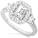 One of a Kind 1-3/4ctw Emerald-Cut Diamond Ring (GH/VS-SI) in 18kt White Gold