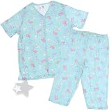 Blue Cat, Dog and Moon Print Pajamas for Women (Size 2X Only)