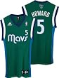 Josh Howard Jersey: adidas Green Replica #5 Dallas Mavericks Jersey