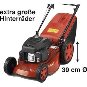 Bezin Rasenmaeher â??510 BA High Wheelerâ?? (Mit Stahlblechgehaeuse * Raeder-Ã?: Vorne 210 mm, hinten 3)