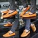 JiYe Men's Driving Shoes Leather Slip-On Loafer