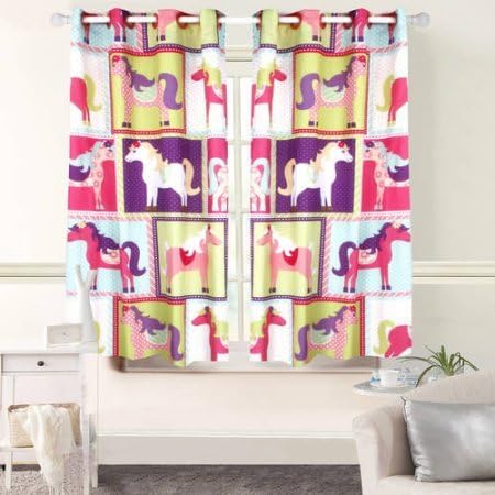 Mainstays Kids Grommet Foamback Pony Single Windwo Panel | Polyester