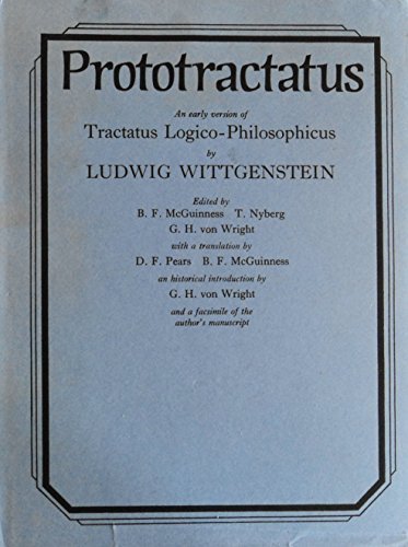 Prototractatus;: An early version of Tractatus logico-philosophicus