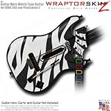 Zebra Stripes Skin fits Band Hero, Guitar Hero 5 & World Tour Guitars for X ....