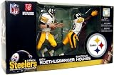 Pittsburgh Steelers 2-Pack Ben Roethlisberger White Jersey and Santonio Holmes White Jersey McFarlane