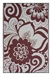 Maui Cranberry Red & Cream 4' x 6'