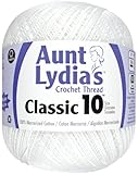 Aunt Lydia 151.0201 Value Crochet Cotton, White