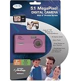 Digital Concepts 87492 Digital Camera - Digital camera - compact - 5.1 Mpix - supported memory: MMC, SD - pink