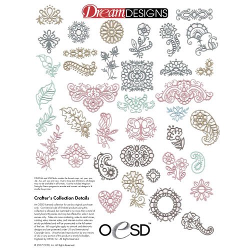 Brother Embroidery Card HERITAGE CREATIONS CUTWORK 