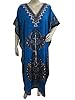 Blue Printed Hippy style Kaftan Boho Maxi Caftan Dress