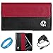 Red & Black Portola Leather Holster Carrying Case with Fixed Belt-Clip and Magnetic Closing Flap for Samsung Galaxy S II (Galaxy S2) Epic 4G Touch Android Smartphone+ Black Micro USB Home Travel Charger + SumacLife TM Wisdom*Courage Wristband