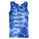 Girls' Xhilaration Tie-Dye Tank - Blue Scatter