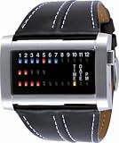 The One - IR0020M70 - Montre Homme - Quartz - Syst&egrave;me affichage binaire par Led - Bracelet en Cuir