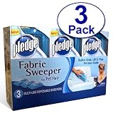 SC Johnson Pledge Fabric Sweeper for Pet Hair, 3 Count
