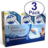 SC Johnson Pledge Fabric Sweeper for Pet Hair, 3 Count