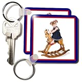 Susan Brown Designs Children Themes - My Rocking Horse - Key Chains