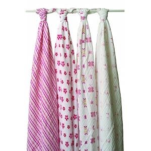 aden + anais 4 Pack Muslin Swaddle Wrap
