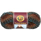 Lion Brand Yarn 753-206U Tweed Stripes Yarn, Woodlands