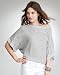 Cuffed Kimono Top - WHITE/BLACK (M/L)