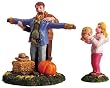 Lemax Harvest Crossing Village Making A Scarecrow Figurine #52027