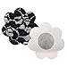 5 Pairs Sexy Lace Adhesive Nipple Cover Pasties Bra Halloween & Christmas Style (Black Flower)
