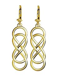 Medium Double Infinity Symbol Earrings, Best Friends Forever Earrings, Sisters Earrings, 6.5mm x 19.5mm